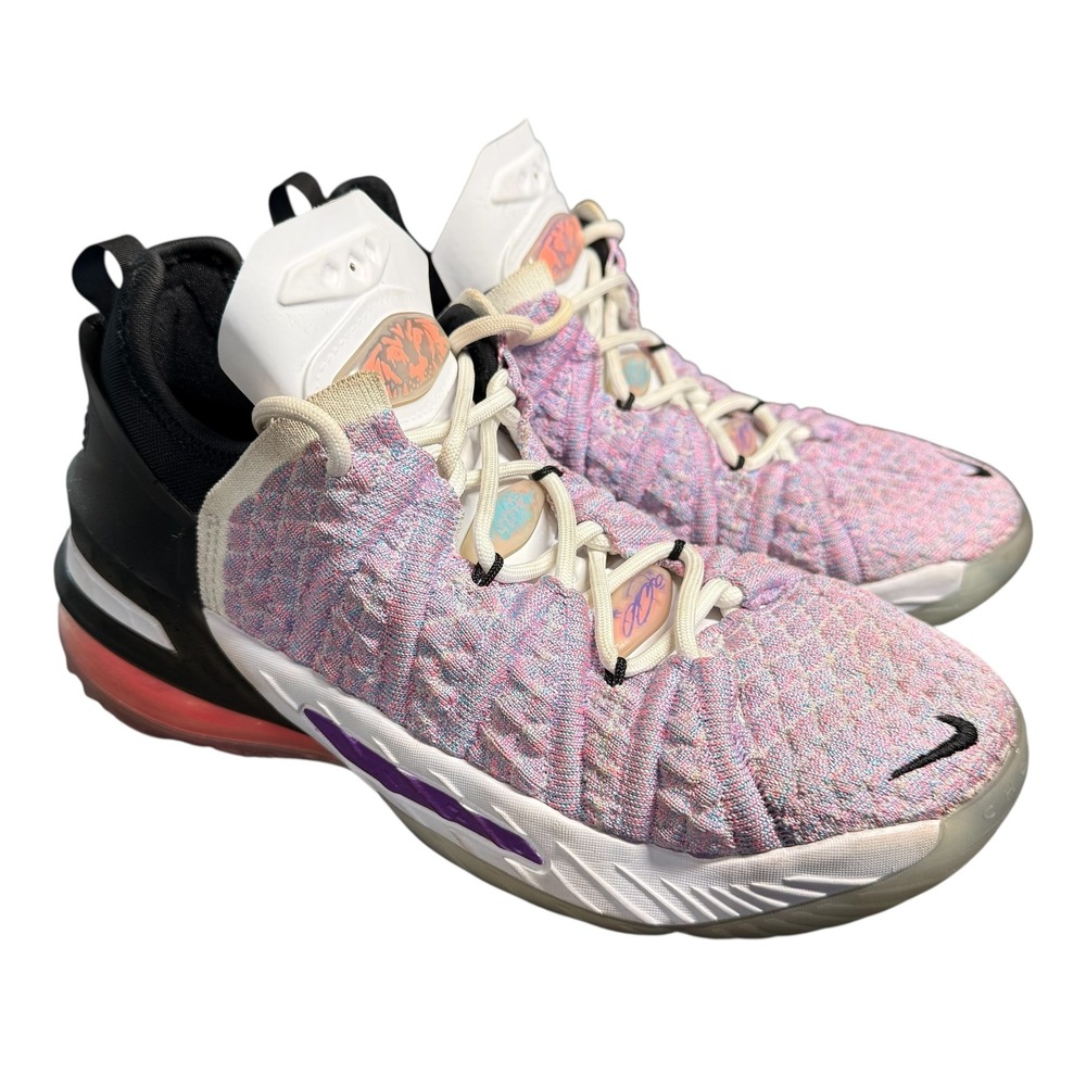 Nike LeBron XVIII 18 James Purple Black CW2760-900 Size 4.5Y / Women Size 6